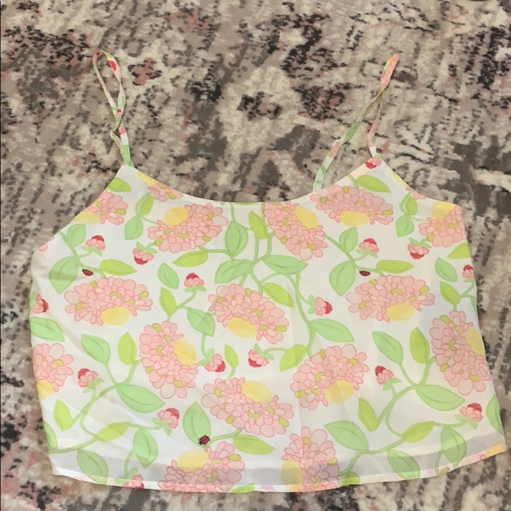 5/$25 H&M cropped top flower pattern  🌸